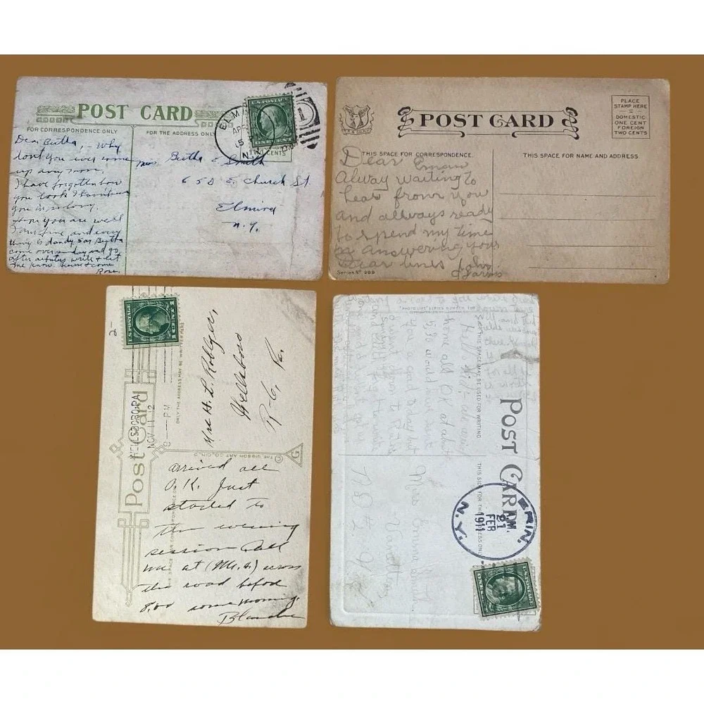Antique humorous postcards